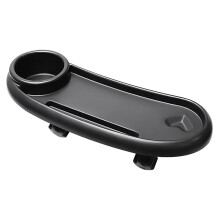 Baby Stroller Snack Tray 3-In-1 Universal Snack Tray Cup Holder Removable Stroller Organizer Adjustable Buckle & Hooks