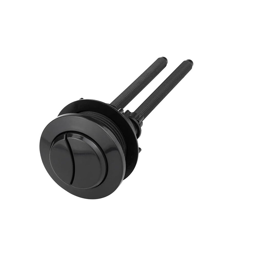 Plastic Toilet Button 38Mm Thread Diameter Dual Flushing Button Adjustable Black 1 Pc For Toilet Water Tank 9354506424022