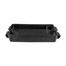 Stroller Snacks Tray Waterproof Organizer With Storage Mesh Pockets Cup Holder Four Clips Attachment Large