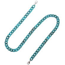 120Cm Hars Tassenriem Kunststof Ketting Vrouwen (Turquoise)