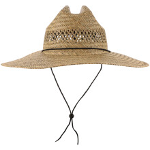 Stroh Geflochtener Weitkrempiger Hut Für Sonnenschutz Und Landhausstil