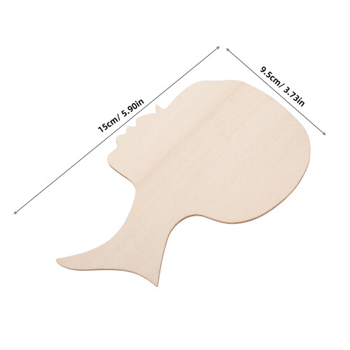 8Stk Holzscheibe Bastelmaterial Unbemalt Diy 2