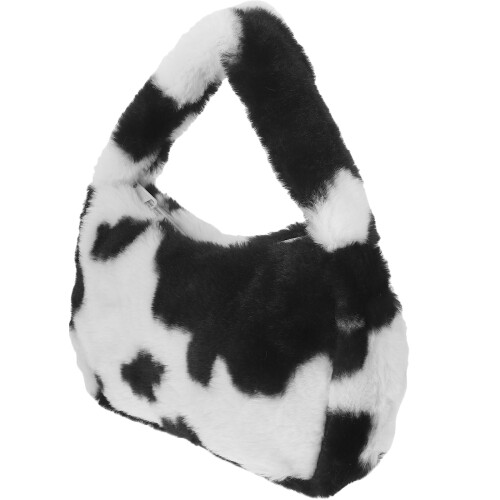 Plüsch Schultertasche Clutch Mit Reißverschluss 2