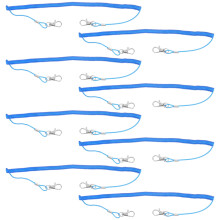 8Stk. 1,5M Gepresstes Stahlseil Für Angelrute, Ruder, Tackle