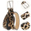 Leopard PU Gürtel Damen Taille Hellbraun 9