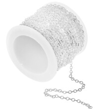 1 Rolle Halskettenkettenglieder Mit Spule Zum Basteln Von Schmuck