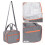 Lunchbox Tragbar Thermoisoliert Grau 3
