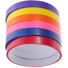 6 Gekleurd Adhesief Tape Voor Knutselen En Stressvermindering