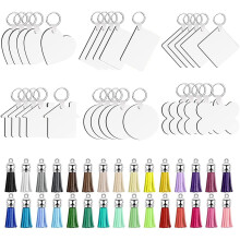 30 Sets Sublimations Schlüsselanhänger Bastelset Mit Quasten