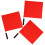 3Pcs Traffic Signal Flags Referee Warning Sports Accessory 7