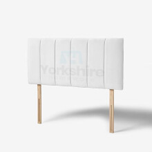 (Small Single Silver) 2ft 6inch Plush Velvet Padded Lined Headboard