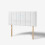 (Small Single Silver) 2ft 6inch Plush Velvet Padded Lined Headboard 1