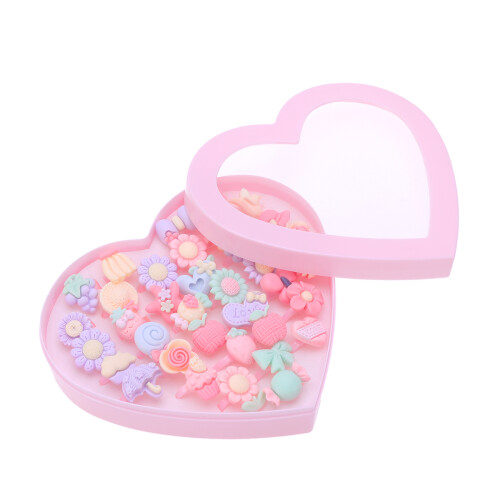 36 Teile Ringe Macaron Blumen Cartoon Rollenspiel