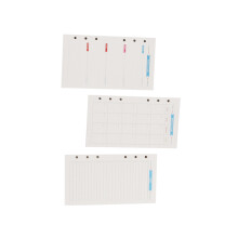 3 Sets College Ruled Lose Blatt Wöchliches Nachfüll Notebook