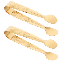 2 Stuks Rvs Ijs Tongs Voor Thee Koffie Aperitief Dessert Serveerware