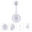 1pc plastic shower head holder bracket for bathroom use 5