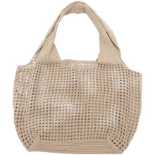 Khaki Mesh Strandtasche Damen Netz Schultertasche Lässig