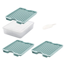 1Set Kleine Runde Eiswürfel Silikonform Mit Deckel, Praktischer Eisbox