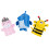 3Pcs Assorted Color Kids Bath Scrubber Gloves Exfoliating Shower 6