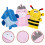 3Pcs Assorted Color Kids Bath Scrubber Gloves Exfoliating Shower 5