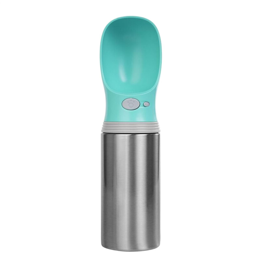 Dog Water Bottle 400 Milliliter, Stainless Steel, Leak-Proof Portable Pet Dispenser For Travel, Car, Camping-image-OPC-PMBZPHN-NEW