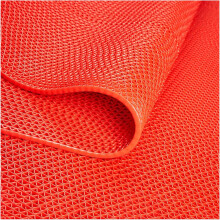 Non Slip PVC Mesh Drainage Floor Mat Outdoor Indoor Use Restaurant Kitchen Bar Pool Commercial Grade Red 120X300CM