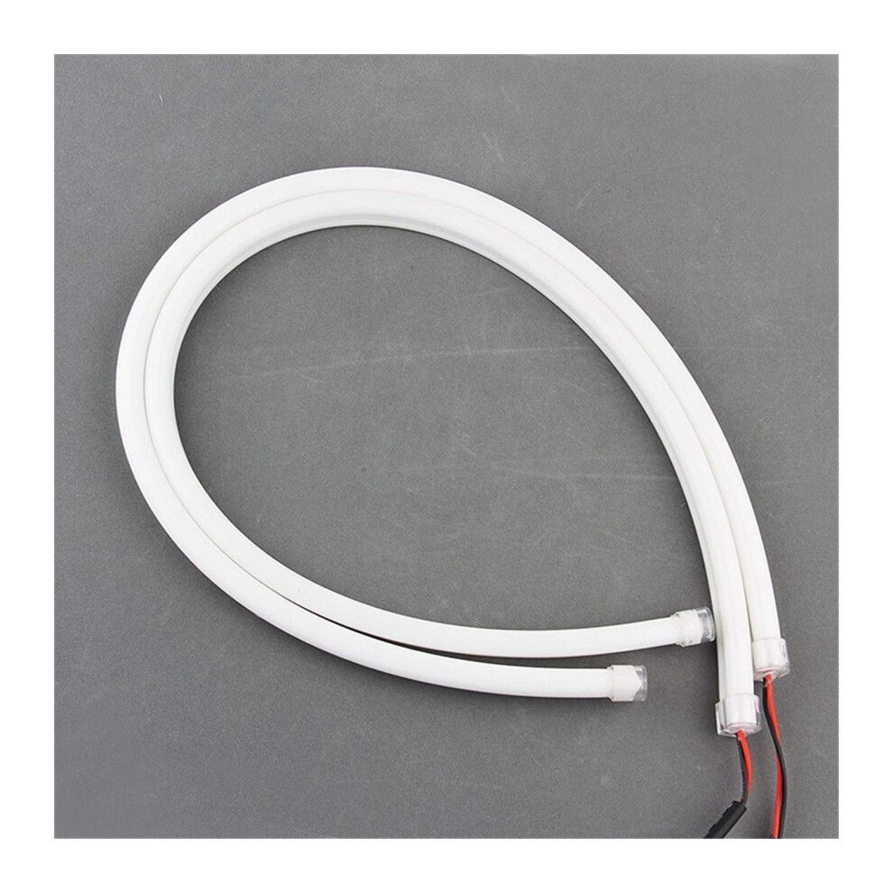 2 Pcs 30Cm 45Cm 60Cm Flexible Tube Led Drl Turn Signal Car Styling White 9354506425111