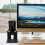 Desktop Luidsprekerstatief Metaal Verhoging Audio Opberging Zwart 6