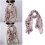 Beige Voile Sjaal Dames Lange Halsdoek 3