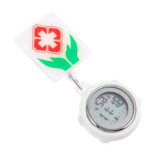 Clip-On Fob Zakhorloge Met Alarm Intrekbaar Verpleegkundigenhorloge