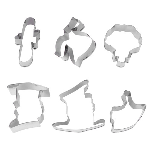 6Stück Ausstechform Doktorhut Blumenstrauß Hut DIY Backform