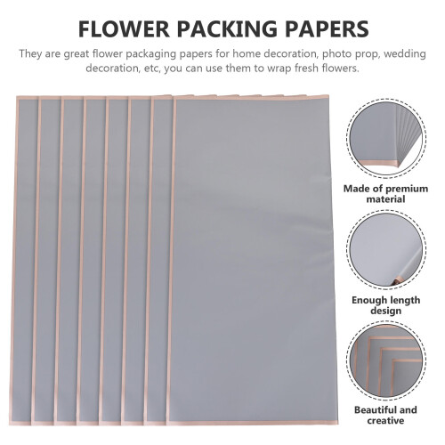 20 Hojas Papel Embalaje Para Ramos 2