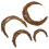 4 Piezas Forma Rattan Natural Aro Vid 9