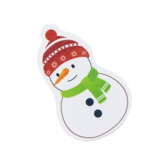 Decorative Cartoon Sponge Scrubber Brush For Christmas-snowman