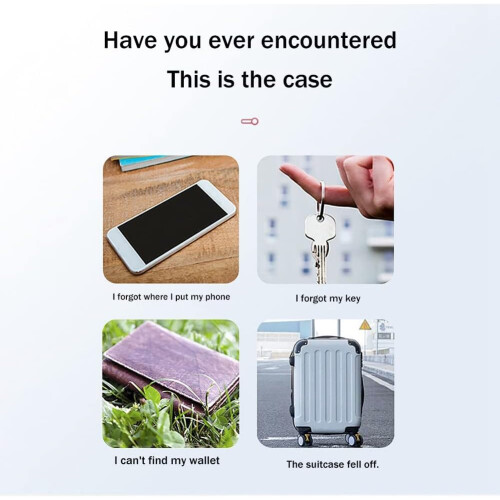 Mini GPS Tracker Compact Bluetooth Wireless Smart Locator for Pet, Key, and Wallet Black 1