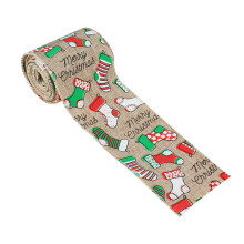 Christmas Tree Printed Snowflake Wrapping-Christmas socks
