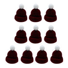 Collection of 10 Mini Knitted Hats for DIY Crafts-11