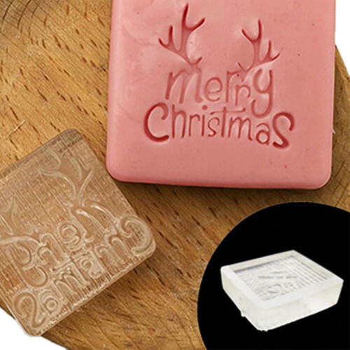 Christmas Theme Transparent Soap Stamp-Without handle Z0177MC