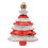 4Pcs Plastic Tree Shape Christmas Hanging Ornaments-Champagne 7