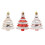 4Pcs Plastic Tree Shape Christmas Hanging Ornaments-Champagne 6