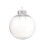 6Pcs Clear Christmas Ball Plastic Fillable Tree-Silver 8cm 3