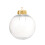 6Pcs Clear Christmas Ball Plastic Fillable Tree-Silver 8cm 2
