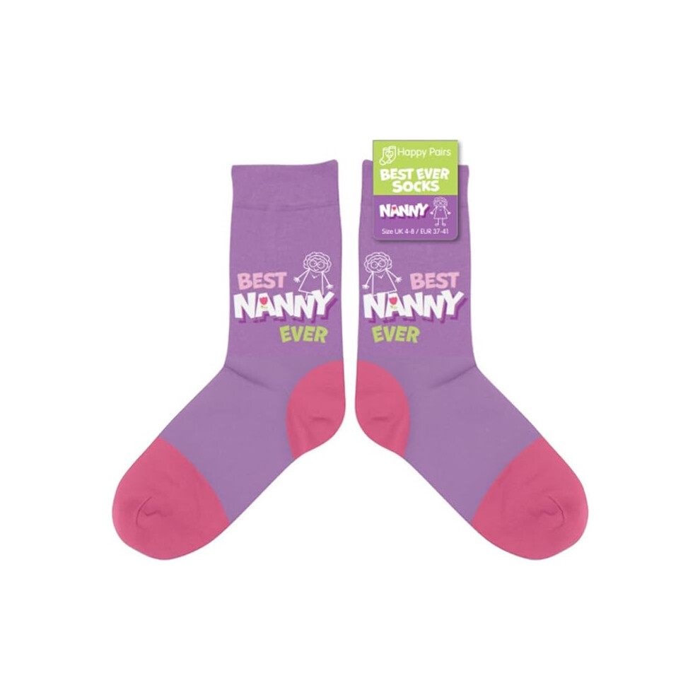 Lnd Gifts Best Nanny Ever Socks For Women Xmas Gift