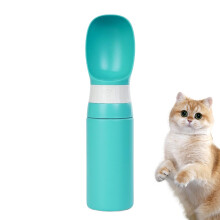 Dog Water Bottles 400mL Stainless Steel Pet Water Bottle For Dogs, Spill-Proof Waterer Cup, Travel Car Backpack