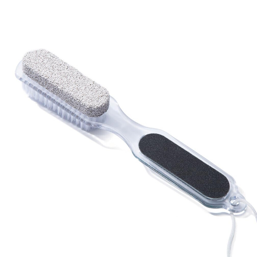 Foot Scrubber Exfoliating Foot Brush Pumice Stone Nail File For Callus Softening