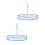 2Pièces Panier Suspension Filet Nylon Acier 6
