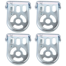 2 Pares Traseros Para Con Reposapiés Plegable De Metal