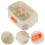1Set Light Grey Plastic Cat Sand Box Semi-Enclosed Litter Pan 6