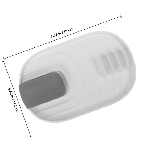 White Foldable Kitchen Spoon Holder and Pot Lid Rack PP 1