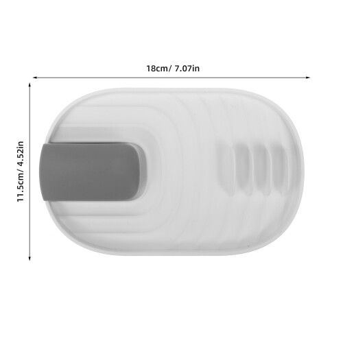 White Foldable Kitchen Spoon Holder and Pot Lid Rack PP 2